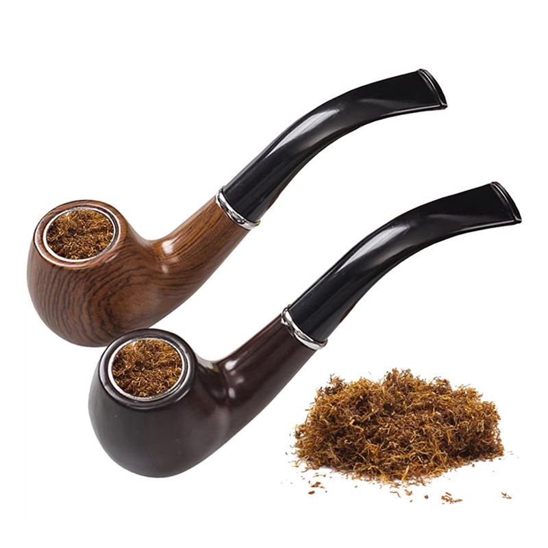 Burr Hand Grinder - Retro Reçine Abanoz Sigara Piposu Kavisli