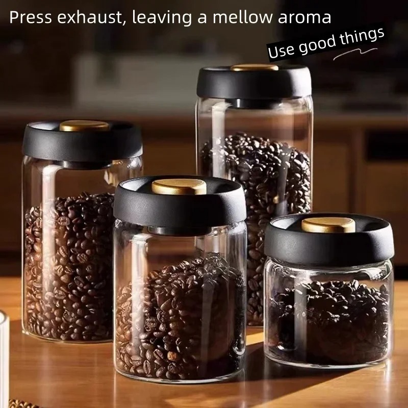 Xbloom Coffee Tea - Manuel Vakumlu Kavanoz, Yüksek Borosilikat Cam,