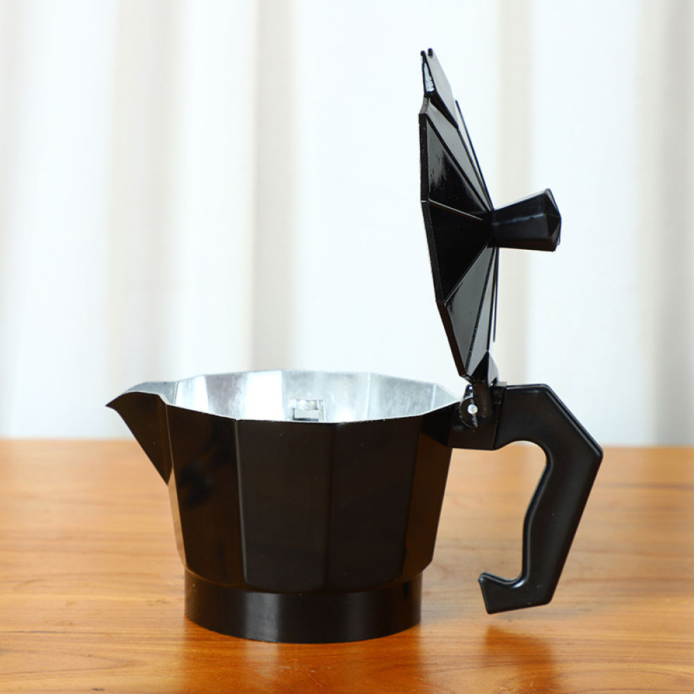Moka Pot Stove - Basit Tasarımlı Alüminyum Espresso Moka Cezve,